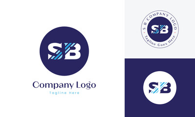 Creative logo using letter S and B, suitable for transport, finance and trading business brands