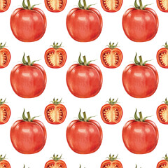 Vintage Tomato's Seamless Vector Pattern Design