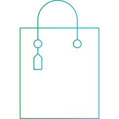 Shopping Bag icon single vector illustration