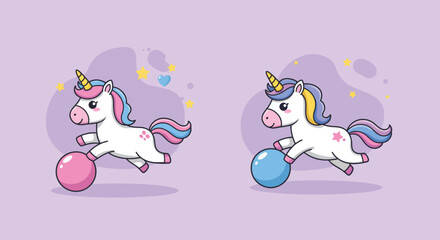 Obraz premium Cute mermaid playing a shell trumpet in minimal flat vector art