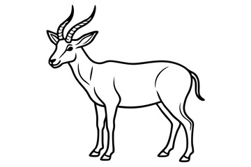 Markhor Minimalist Vector