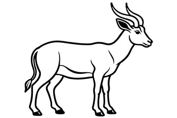 Markhor Minimalist Vector