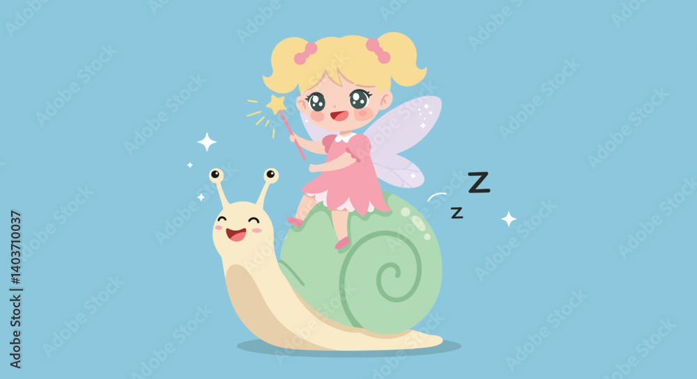 Poster cute unicorn character jumping rope in flat design style vector art