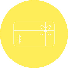 Gift Card icon single vector illustration