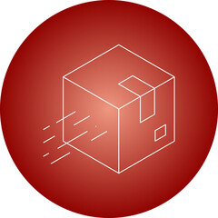 Delivery Box icon single vector illustration