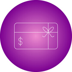 Gift Card icon single vector illustration
