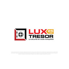 Safe box logo design template