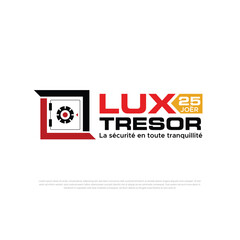 Safe box logo design template