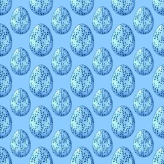 Easter pattern, easter eggs, easter illustration, easter watercolor illustration