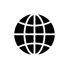 Globe icon representing a website or global navigation