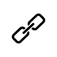 Link Icon with a Chain Representing Hyperlink Functionality