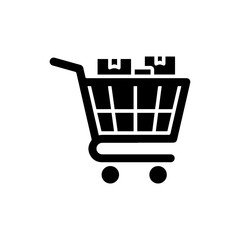 Shopping Cart with Items, Representing E-Commerce Checkout Process