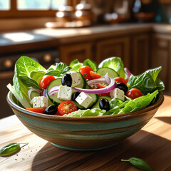 Healthy fruit salad in a bowl