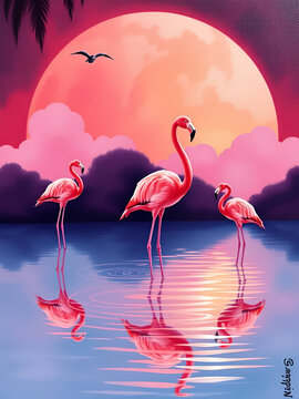 Kuba-Flamingos