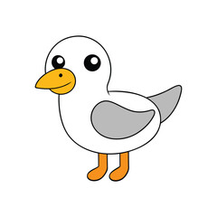 Albatross Vector Art Illustration | Colorful Albatross Bird Design