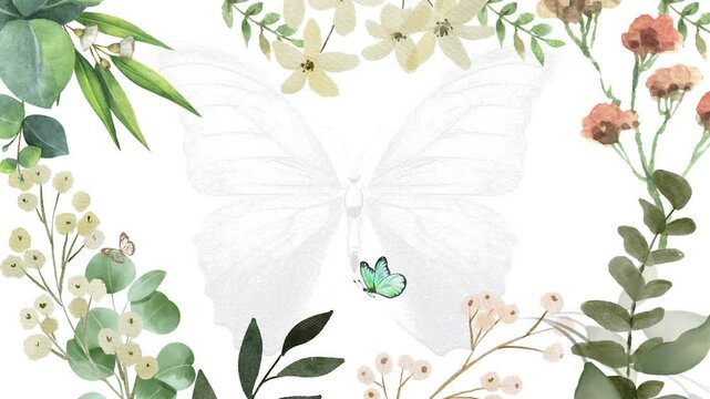 butterfly on a white flower