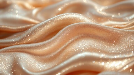 Peach Glitter Fabric Texture: A Luxurious and Shimmering Background