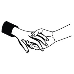 Fototapeta premium handshake vector illustration