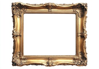 Ornate gold picture frame