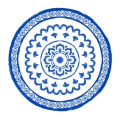 Hand drawn floral design round frame with textured line. botanical, natural theme. for decoration, wallpaper, background, home decor, ceramic, fabric, tile. flower style.