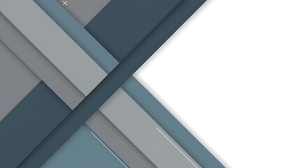 Fototapeta premium Abstract Geometric Layers of Gray and Blue Background Design