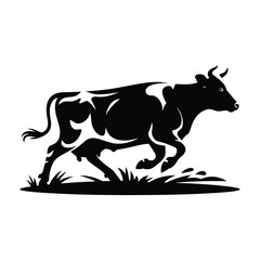 Cow silhouette Vector illustration