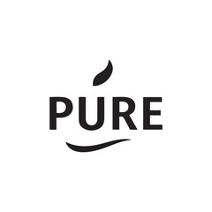 Obraz premium Pure Halal Food Logo Design Vector Illustration