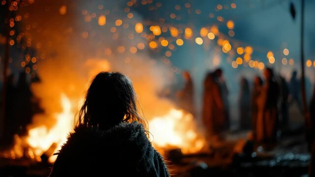 Viking Warrior by the Fire