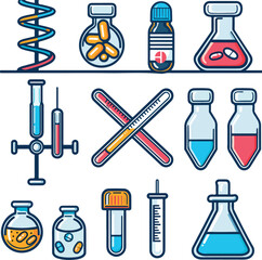 set of laboratory equipment