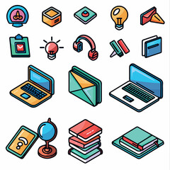set of computer icons