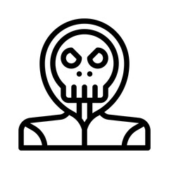 skeleton line icon