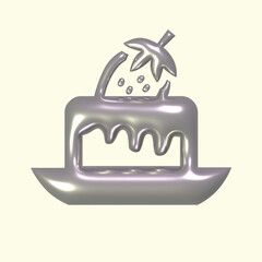 birthday cake with candle