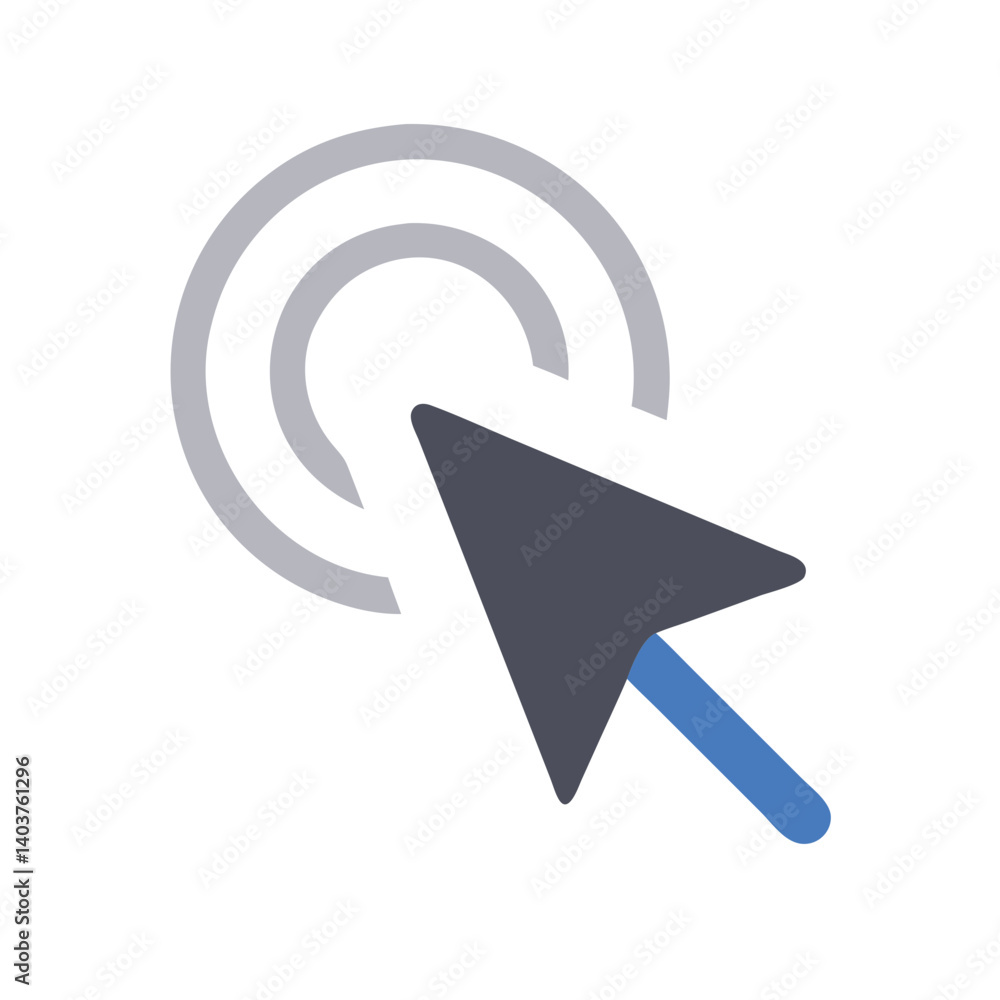 Fototapete Cursor Arrow Icon Representing Navigation or Interaction