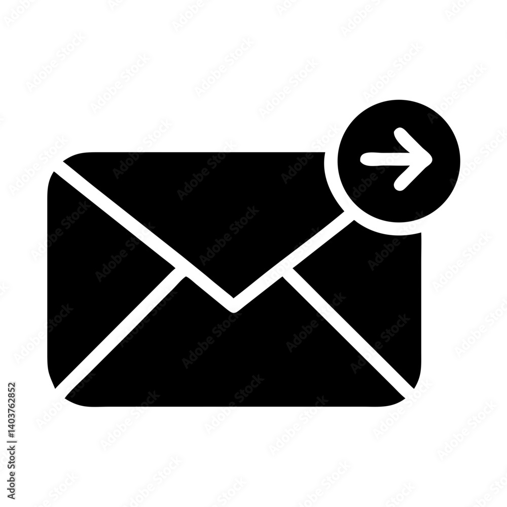 Poster envelope icon representing email or message communication