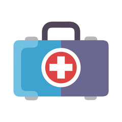 Obraz premium First Aid Kit Icon Representing Travel Health or Emergency Care