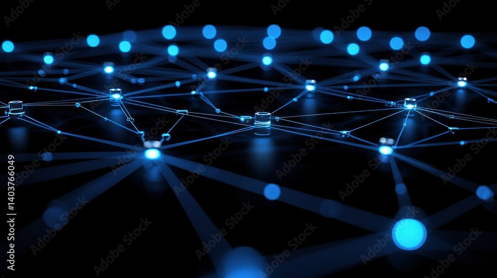 Poster abstract network connections: digital nodes and global connectivity