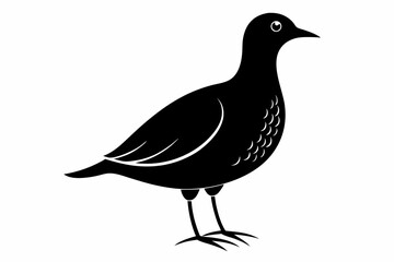 american woodcock sihouette black vector