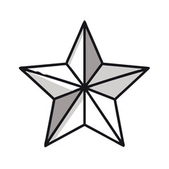 Origami Star Icon Representing Celestial Craft and Paper Folding Art