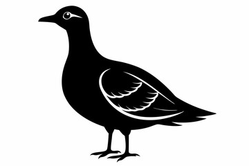 american woodcock sihouette black vector