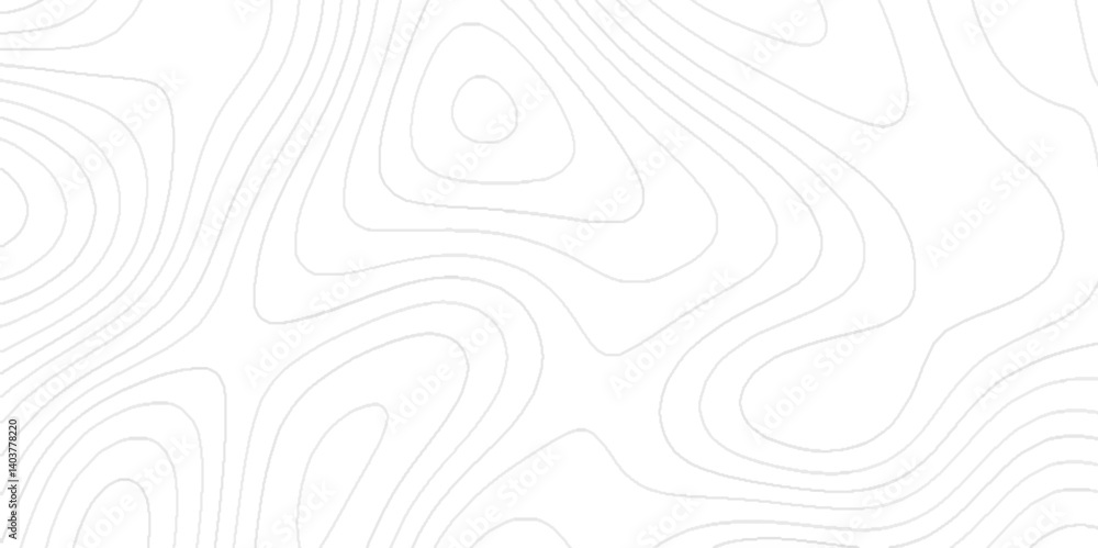 Poster abstract topographic map with wave line background, paper texture imitation of a geographical map sh