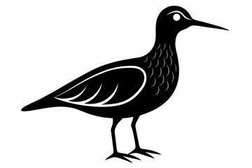 american woodcock sihouette black vector