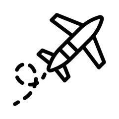 airplane line icon