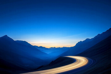 Blurred lights streak across the tunnel as moving cars navigate through chaos at dusk