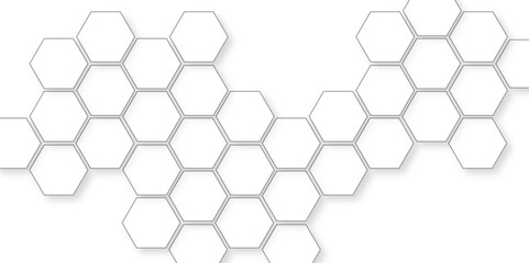 Abstract background modern with hexagon, Perfect geometric pattern or beautiful background,  with or black hexagon tiles for texture and background, seamless pattern of black hexagon grid line.