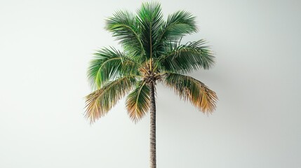 Serene Palm Tree Against a Clear Sky