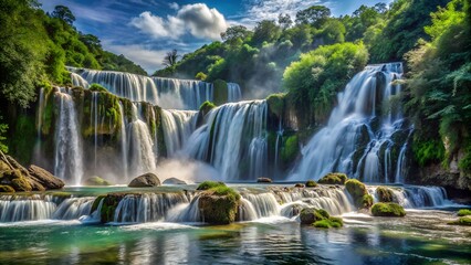 Fototapeta premium waterfall in the park