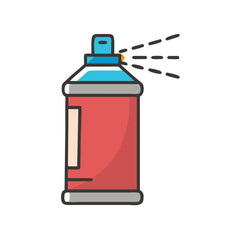 Spray Paint Can Icon Representing Graffiti Art and Street Creativity