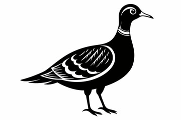 american woodcock sihouette black vector