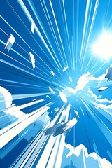 Speed with Sky, Light, and Abstract.