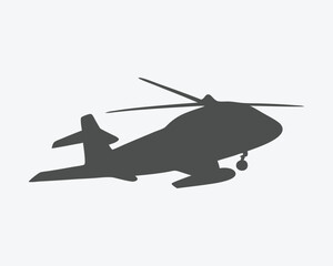 helicopter in flight icon design.